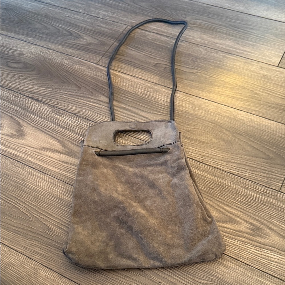 Free people Rosetta greenish Brown Suede Women's Bag